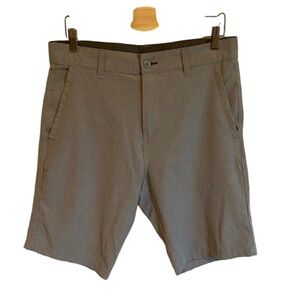 Burnside Men's Gray Shorts. Zipper and button. Size 32.